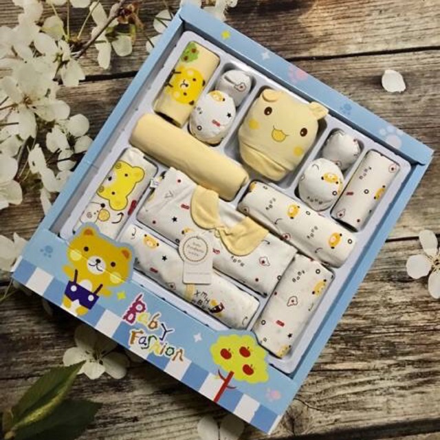 Sét Sơ Sinh 14 món làm quà tặng