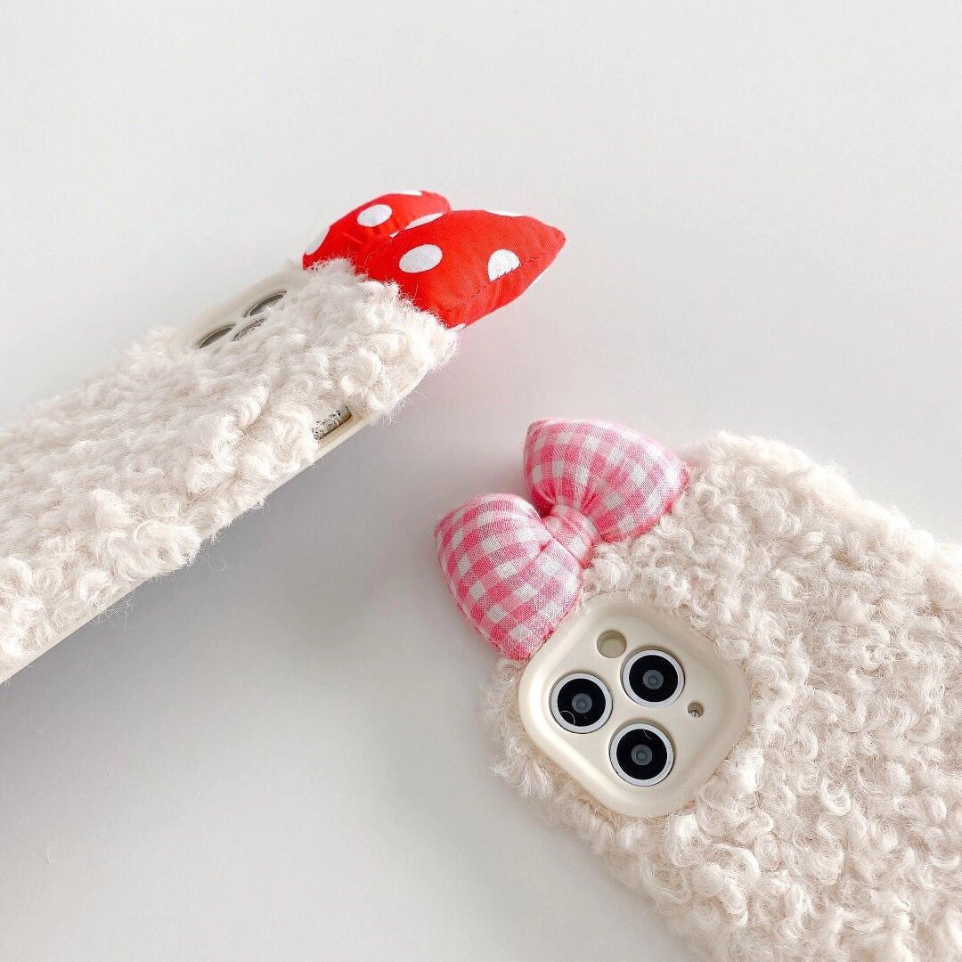 Ốp Lưng Phủ Lông Hình Tai Thỏ Đáng Yêu Cho Iphone 12pro Max 12mini 11 Pro Max X Xs Xr Xsmax 6 6s 7 8 Plus | BigBuy360 - bigbuy360.vn