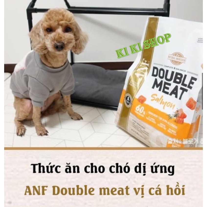 [GIÁ RẺ BẤT NGỜ][1,4kg] THỨC ĂN HẠT CHO CHÓ GẤP ĐÔI THỊT TƯƠI ANF DOUBLE MEAT – 3 vị - vị bò, cá hồi, cừu