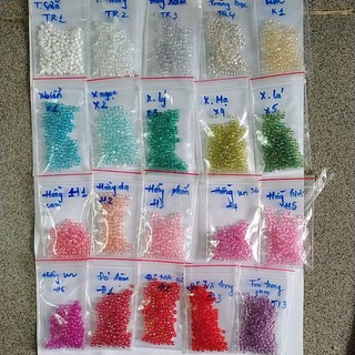 25 gam hạt cườm 3mm nhiều màu