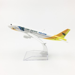 Đồ chơi toys mô hình máy bay tĩnh A320 Cebu Pacific Airlines 16cm sưu tầm trưng bày