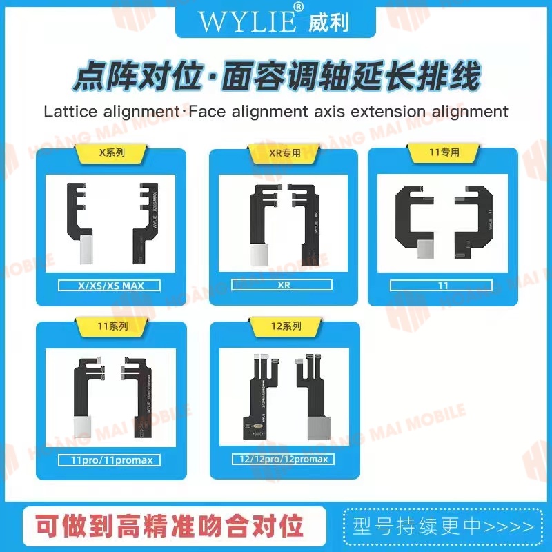 Cáp nối dài test Faceid iP X - 12 Pro Max hãng WL