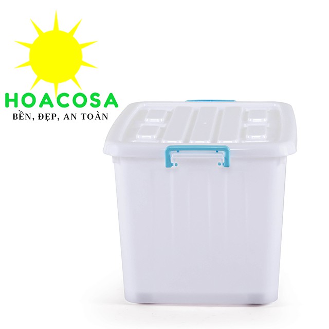 Thùng nhựa đa năng 90 Lít (90L) 6 bánh xe- Đồ Gia Dụng Hoacosa.