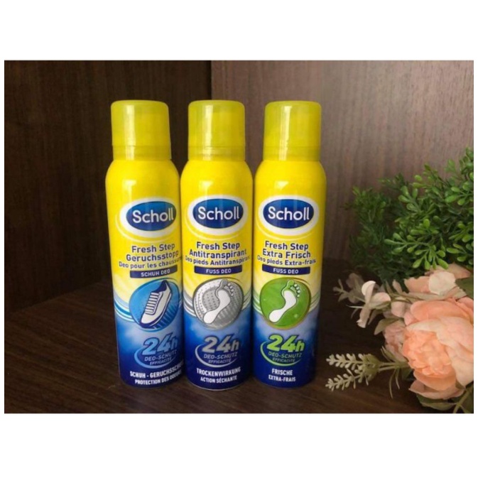[CHE TÊN] Xịt khử mùi hôi chân &amp; giày dép Scholl Fuss 150ml, ngăn mồ hôi chân - Shop Viloet