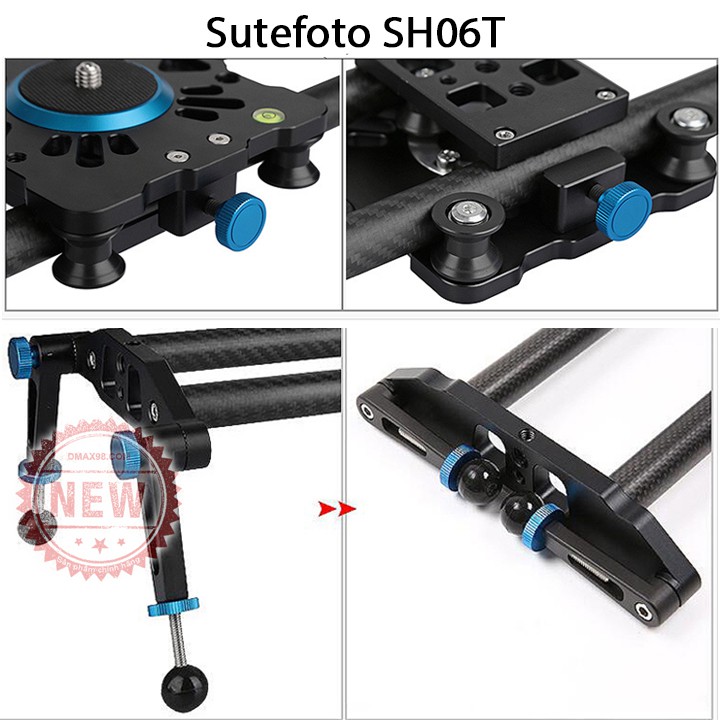 Thanh trượt slider dolly Sutefoto carbon fiber 80cm