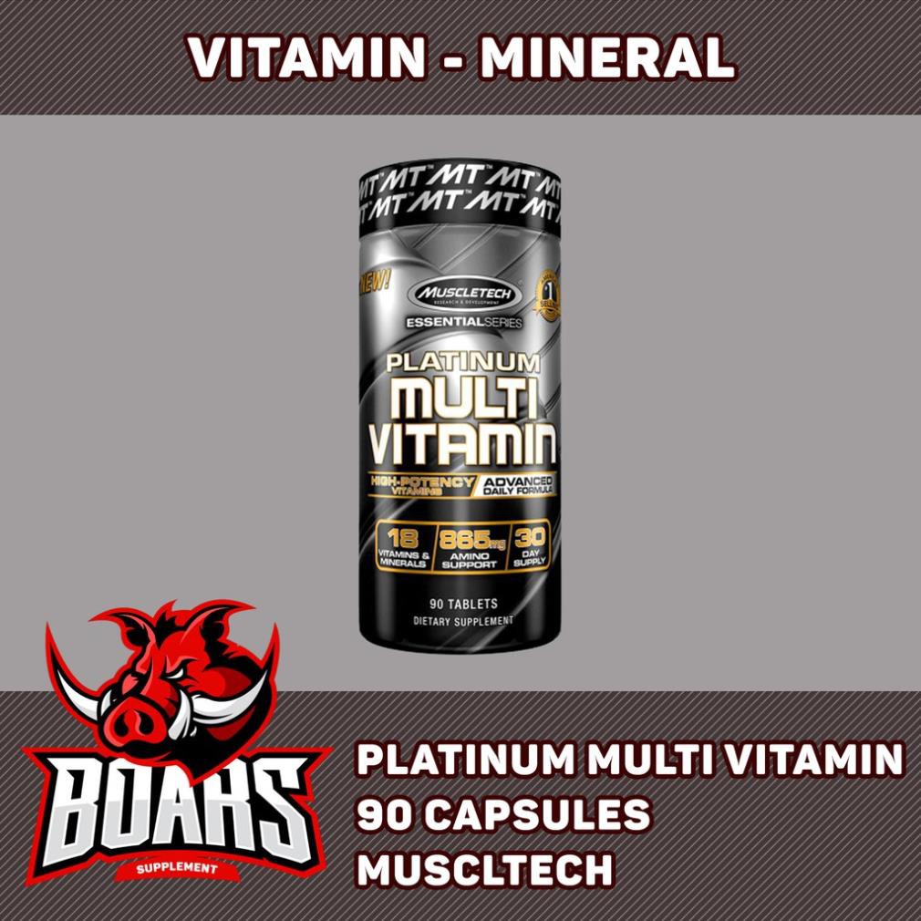 MUSCLETECH PLATINUM MULTI VITAMIN - VITAMIN TỔNG HỢP HÀM LƯỢNG CAO (90 VIÊN)