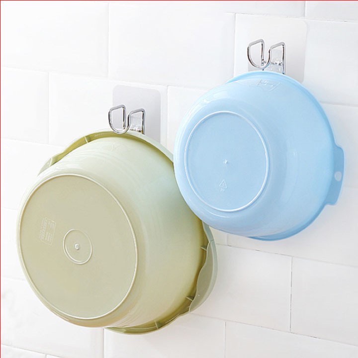 Móc Inox Dán Tường Nhà Tắm, Treo Chậu, Thau, Móc Treo Đồ Đa Năng, Móc Inox Chữ L Gắn Tường Không Khoan Đục. Kingler 2013