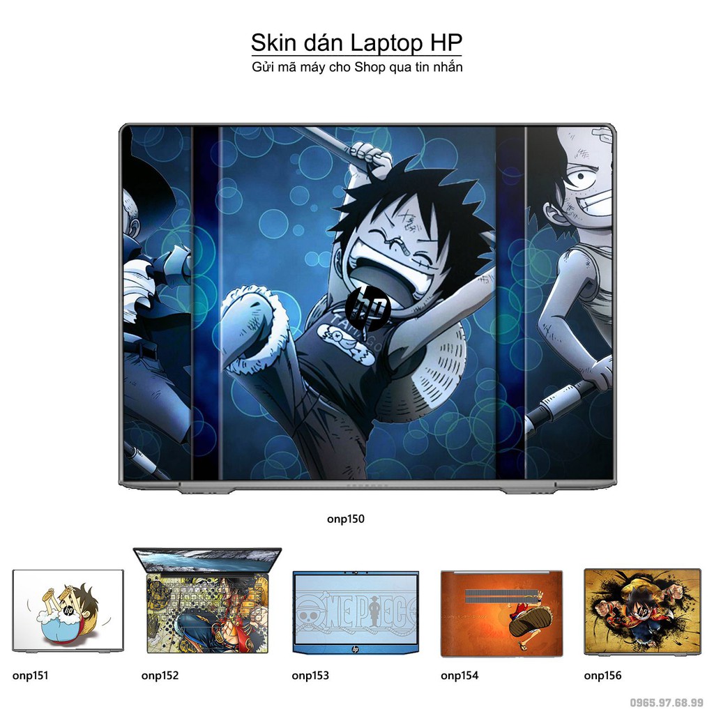 Skin dán Laptop HP in hình One Piece _nhiều mẫu 19 (inbox mã máy cho Shop)