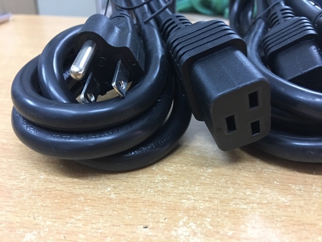 Dây nguồn 3 chân C19 lõi 3Gx2.08mm2 dài 3M chính hãng NEWLINK cao cấp, bảo Hành 18 Tháng