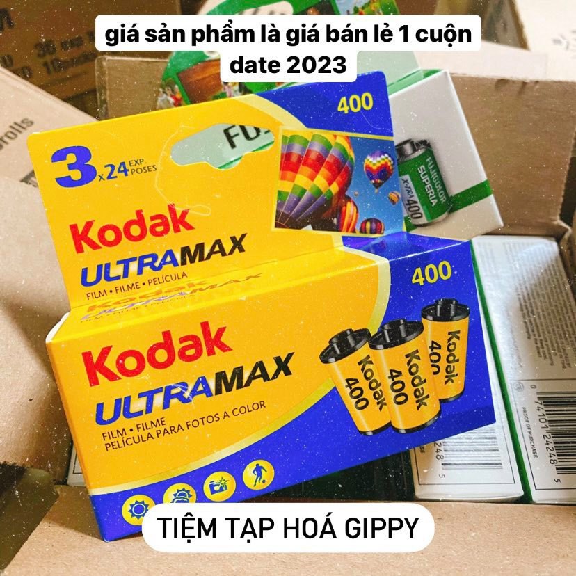Film máy ảnh Kodak Ultramax 400 36 kiểu và 24 kiểu - Tiệm tạp hóa Gippy
