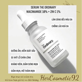 Tinh chất Niacinamide 10% + Zinc 1%