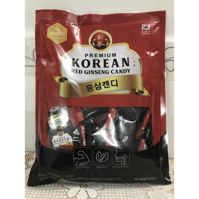HCM - Kẹo sâm Jinny Hàn Quốc 200gr