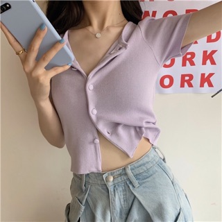 Áo croptop tím - Sweetclothes99