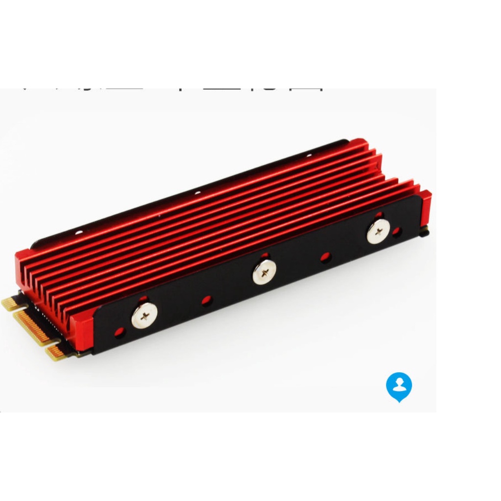 Bộ tản nhiệt M.2 SSD NVME nhôm kèm miếng dán tản nhiệt