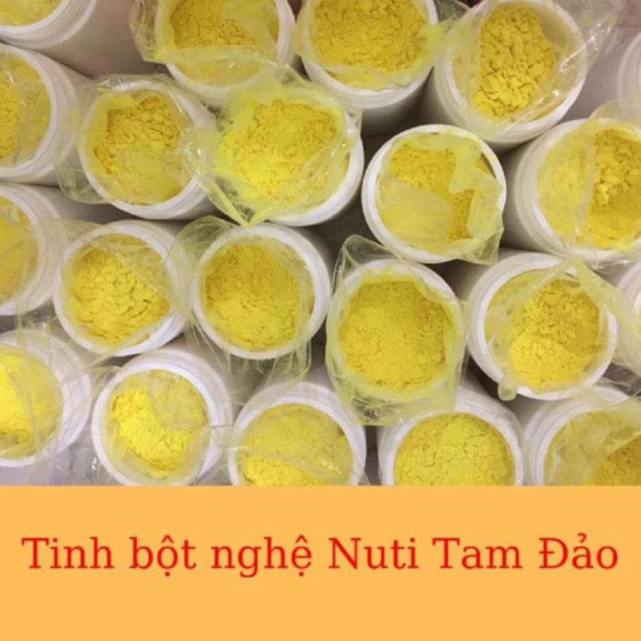 Tinh bột nghệ vàng nguyên chất TAM ĐẢO 500g, tinh bột nghệ vàng đỏ nghệ viên làm đẹp giảm đau dạ dày liền sẹo