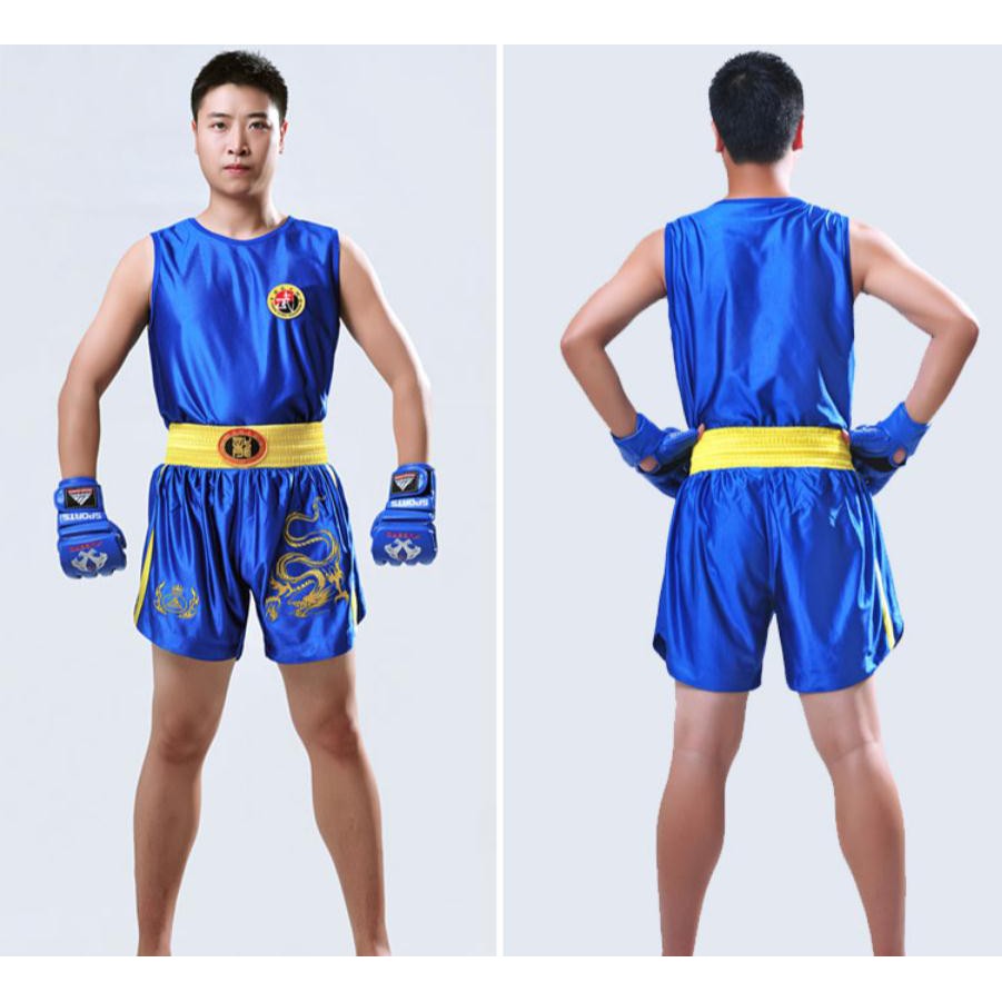 Set Đồ Tập Muay Thai + Áo Thun Tay Ngắn + Quần Short Thời Trang Cho Người Lớn / Trẻ Em