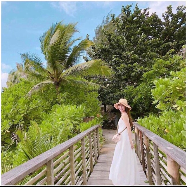 Maxi Hai Dây Cổ Tim Voan Lụa ( Kèm video hình ảnh thật)