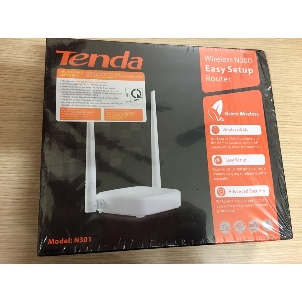 Bộ phát WIFI Tenda 3 râu F3.