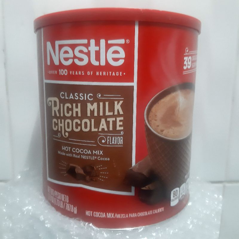 Bột cacao Nestle Hot Cocoa Mix hộp 787,8g