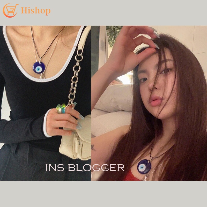 Vòng Đeo Cổ/Vòng Tay May Mắn Mặt Hình Mắt Quỷ Cá Tính Cho Nữ