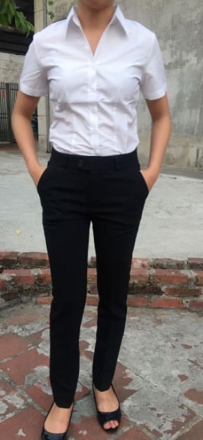 Quần Tây Nữ Công Sở cao cấp LINH CHI vải tuyết mưa loại 1 lưng vừa form ống đứng  đẹp  mặc cực tôn dáng | BigBuy360 - bigbuy360.vn