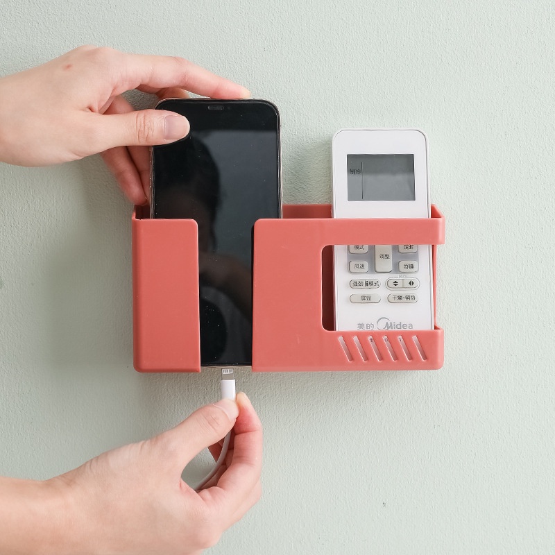 Hộp đựng điều khiển từ xa/ điện thoại sạc gắn tường đa năng