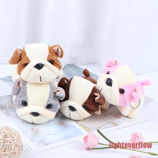 lof-bt 1Pc Dog Plush Stuffed Toy Animal Doll , 12CM Dog Figure Doll Keychain Plush Toy