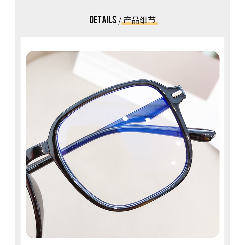 Mắt kính gọng tròn lớn chống tia bức xạ kiểu Hàn Quốc sang trọng cho nữ