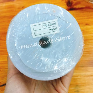 Dây cước lõi thép 0.38mm (Cuộn ~30m)