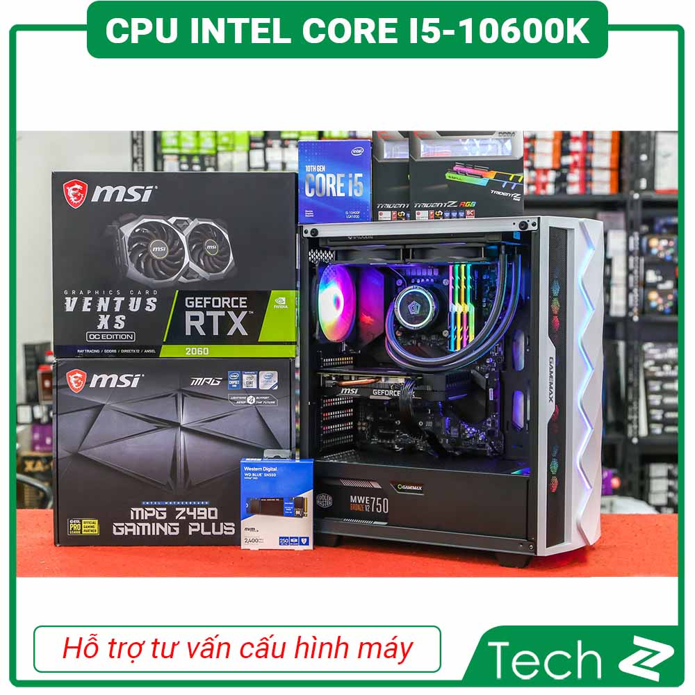 CPU Intel Core i5 10600K Box Công Ty Bảo Hành 36 Tháng