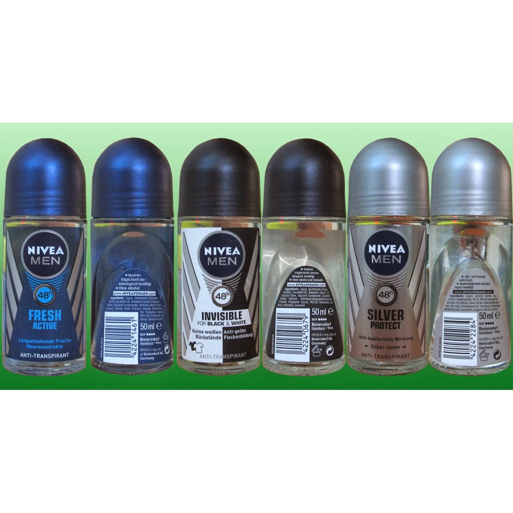 Lăn khử mùi Nivea men dạng nước 50ml- Đức