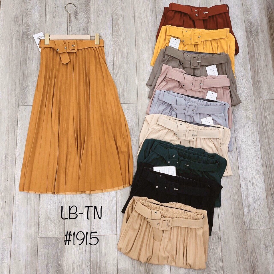 CHÂN VÁY XẾP LY KÈM ĐAI MS13208 | BigBuy360 - bigbuy360.vn