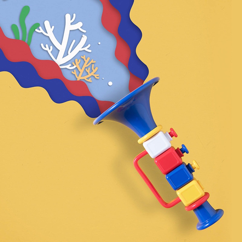 Còi Đồ Chơi Nhiều Màu Sắc Vui Nhộn Cho Bé