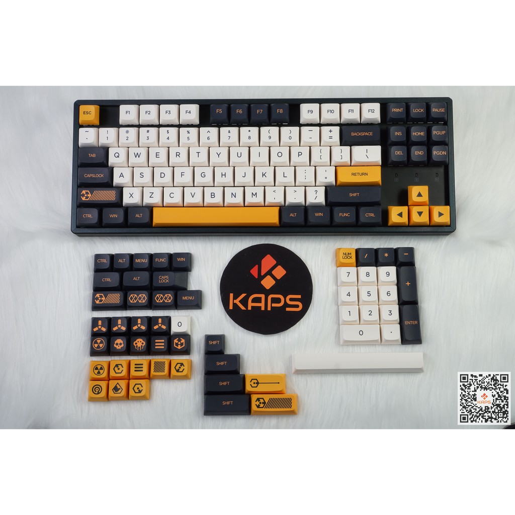 Keycap VIRTUAL WAR - profile XDA - keycap PBT - Dyesub - 141 nút cho bàn phím cơ (Filco, Leopold, IKBC, Edra, keychron)