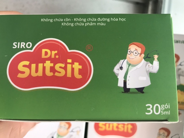 Siro Dr.Sutsit giảm ho, sổ mũi, cảm. Thơm ngon dễ uống.