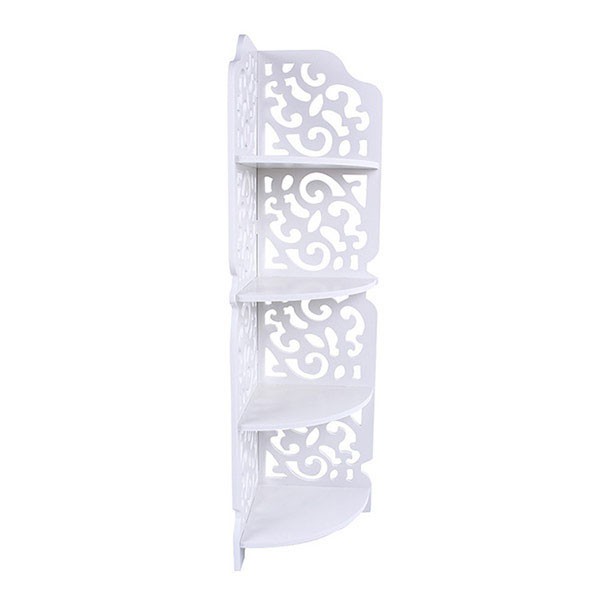 Kệ Góc 4 Tầng Hoa Văn Gỗ - BX0415