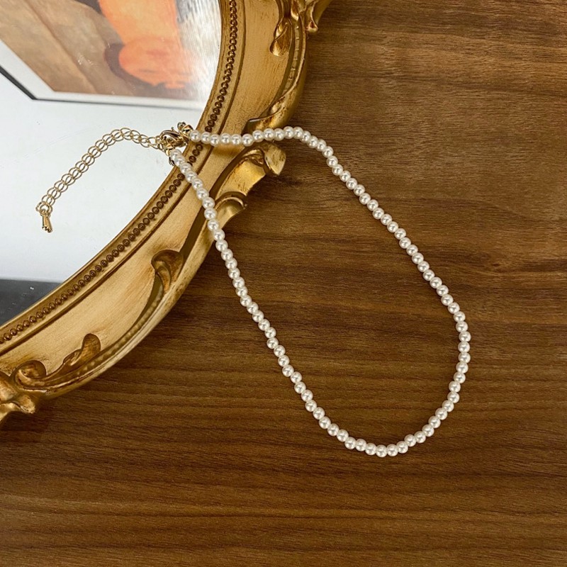 Vòng cổ Đính Ngọc Trai Phong Cách Vintage / Dây Chuyền