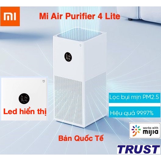 Máy lọc không khí Xiaomi Mi Air Purifier 4 Lite (43m2) AC-M17-SC - Hàng chính hãng