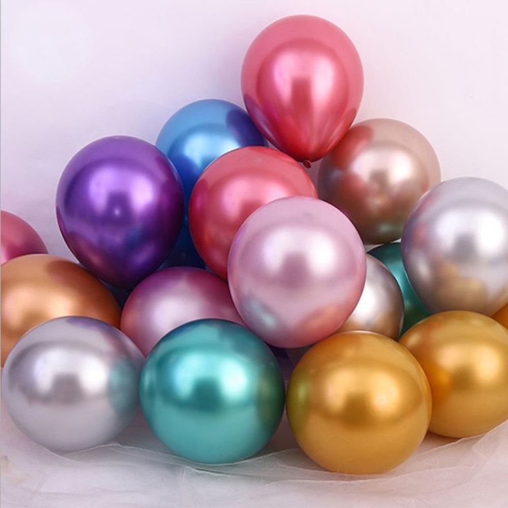 Bong Bóng Trang Trí Tiệc Sinh Nhật Bằng Kim Loại Mạ Crom 5 Inch 10/20 Inch