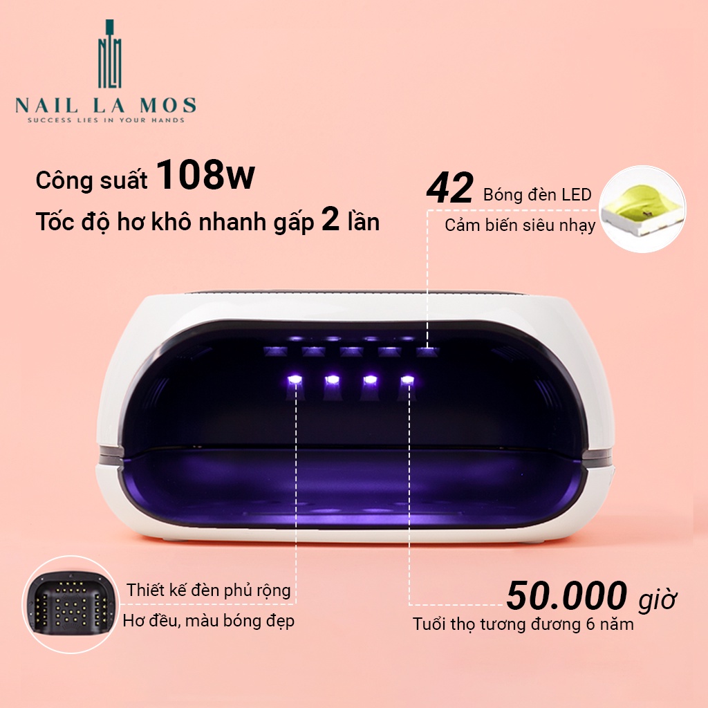 Máy hơ gel Sun H6 Plus chính hãng 108W 42 bóng đèn led