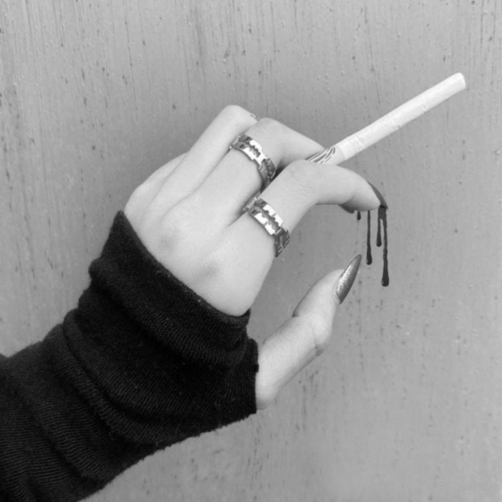 Nhẫn Hợp Kim Họa Tiết Nhịp Tim Độc Đáo Cho Cặp Đôi