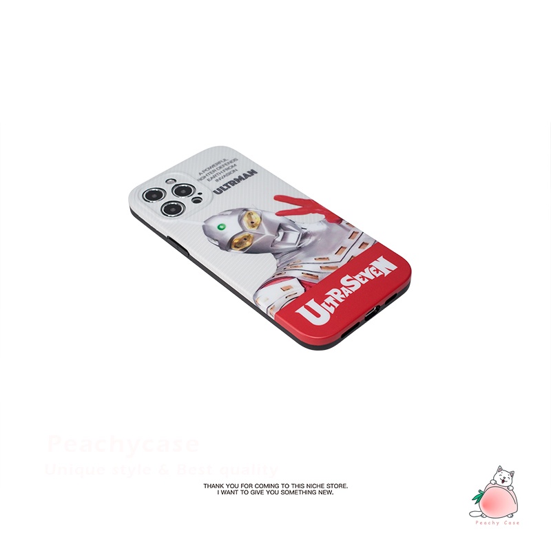Ốp Điện Thoại IMD Bảo Vệ Toàn Diện Họa Tiết Ultraman Phong Cách Nhật Bản Cho iPhone 13 12 Pro Max 11 Xr Xs Max X