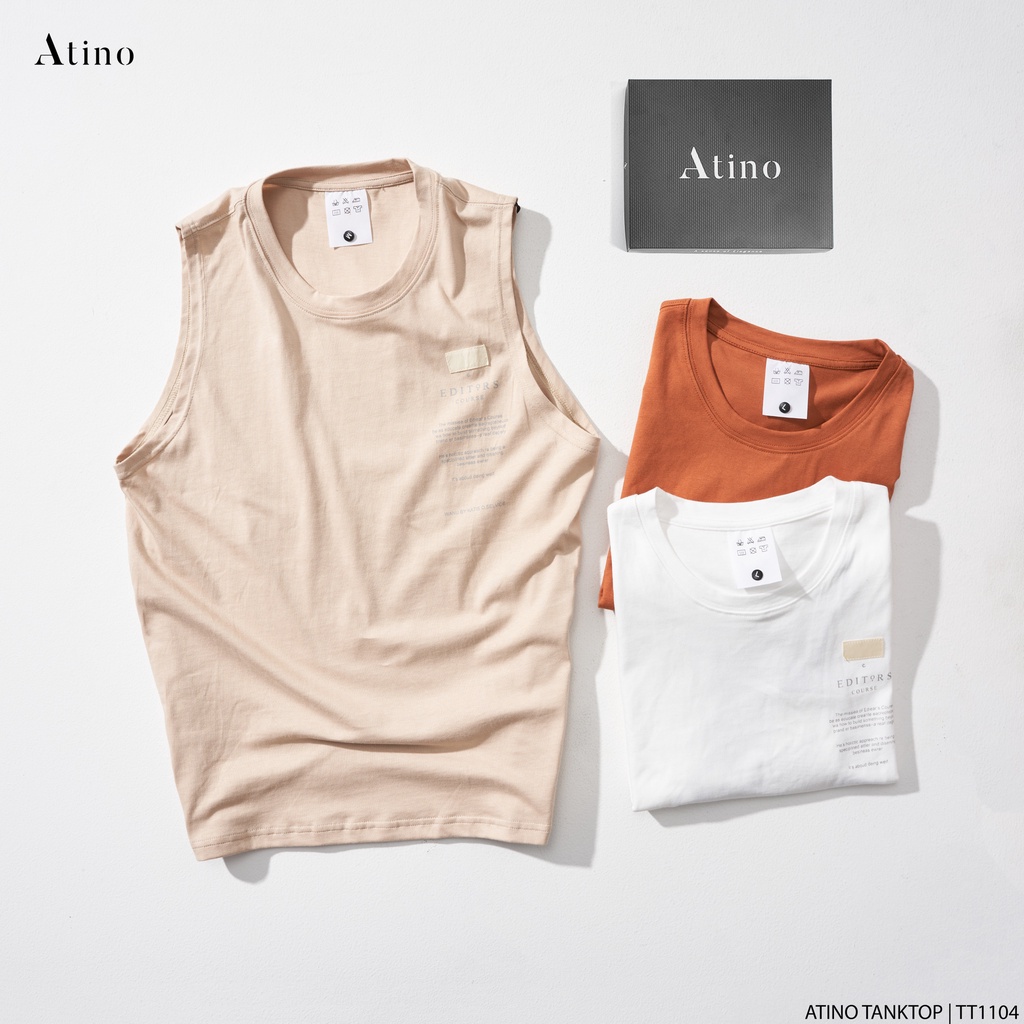 Áo Tank Top Nam ARFEMYS ATINO Chất Cotton Thoáng Mát form Regular TT1104
