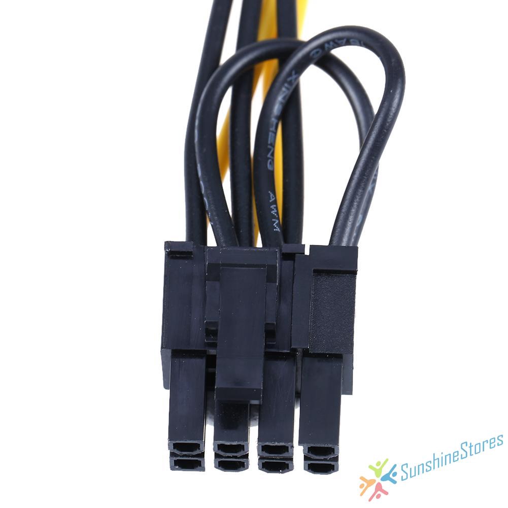 6Pin Port to Dual 8(6+2)Pin Port Splitter Power Cable for Graphic Cards