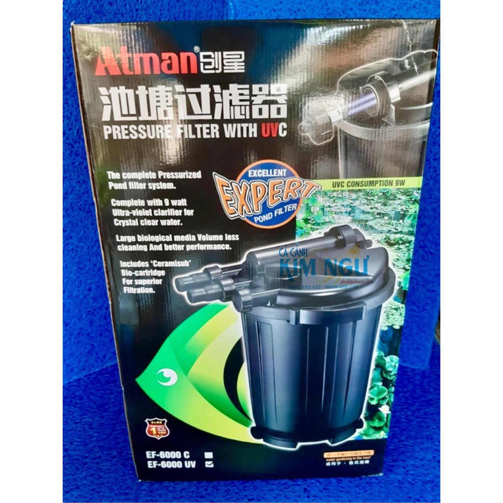 LỌC THÙNG ATMAN EF 6000UV (UV:9W)