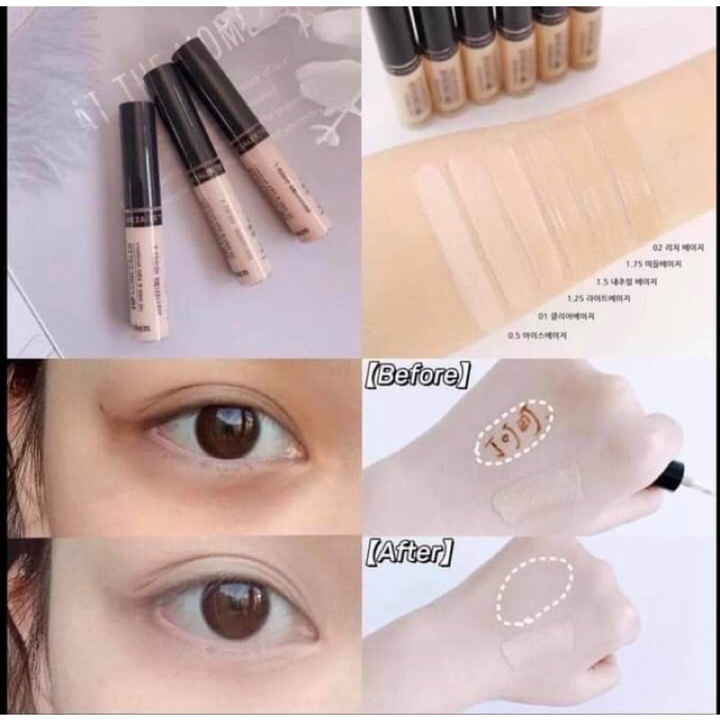 Kem Che Khuyết Điểm The Saem Cover Perfection Tip Concealer