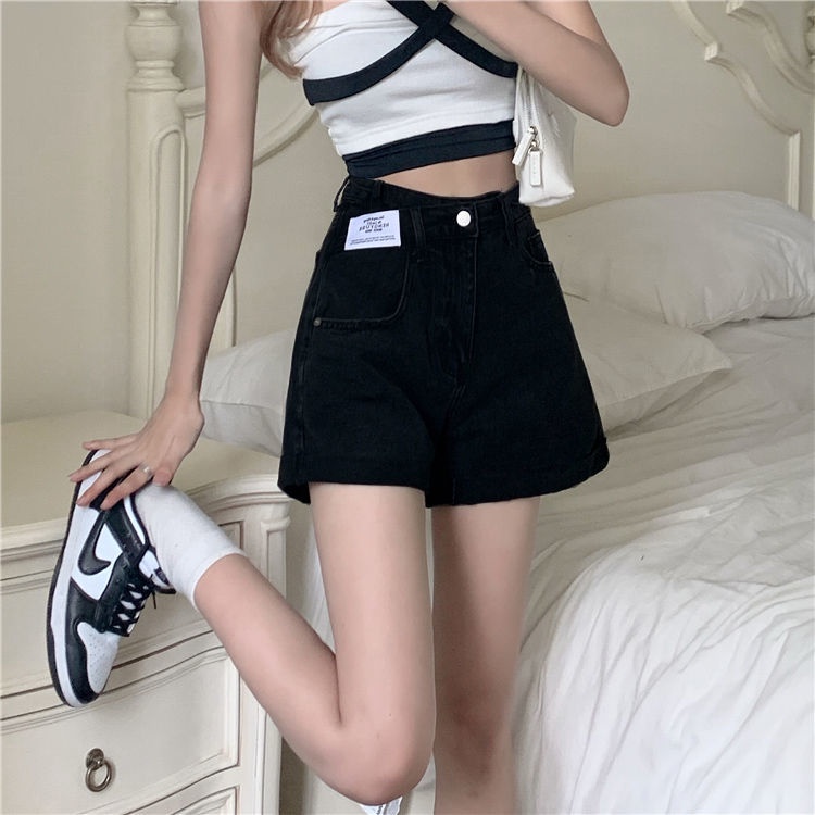 COZOK Quần Short Lưng Cao Dáng Ôm Lệch Tà Cá Tính Dễ Phối Đồ