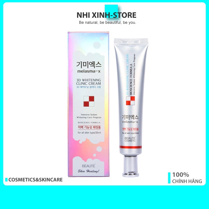 [New 2021] Kem Giảm Thâm Nám Và Tàn Nhang Melasma-X 3D Whitening Clinic Cream