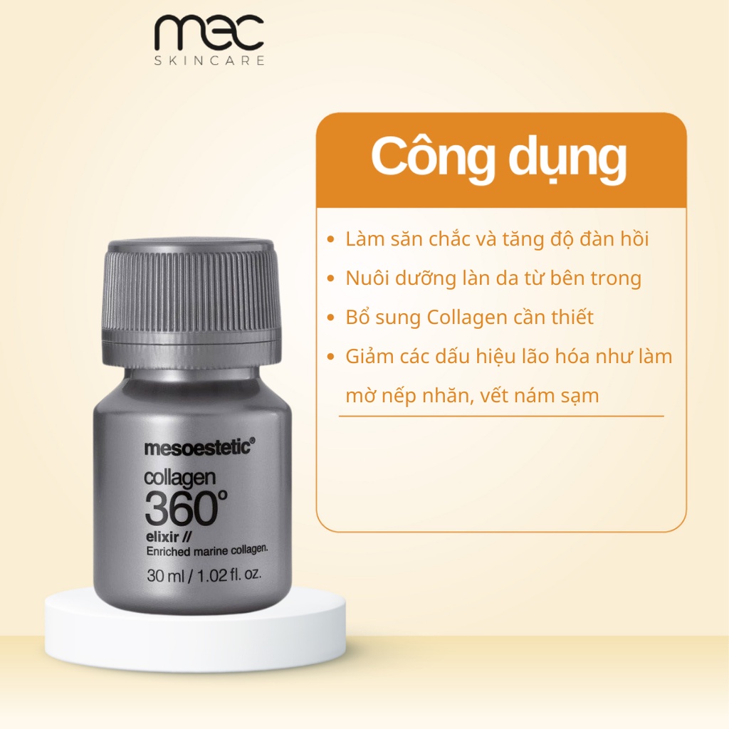 Thực Phẩm Bổ Sung Collagen Mesoestetic 360 Elixir 6x30ml