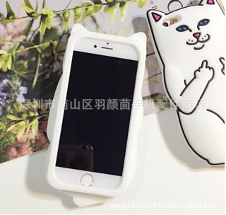 Ốp silicon Mèo Mắc dại iPhone5/6/6+
